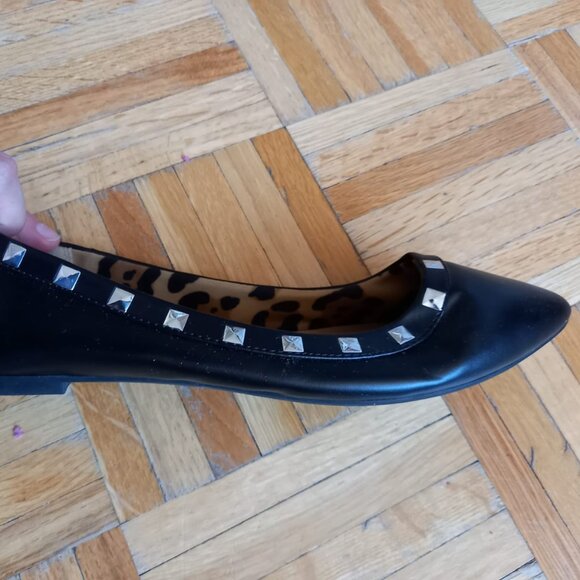 Christian Siriano flat studded black ballerinas shoes, size 7.5 - Picture 6 of 12